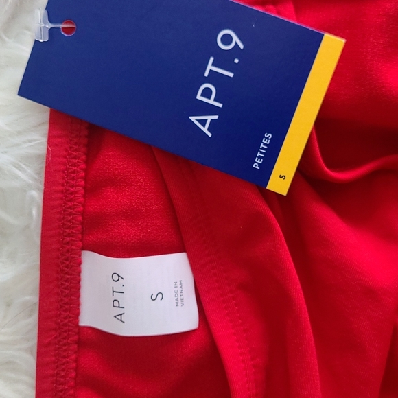 Apt.9  Hipster Swim Bottom  NWT.        Size Small.   Red - Picture 3 of 6